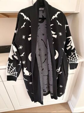 Backstitch Bruja Halloween Cardigan RARE!